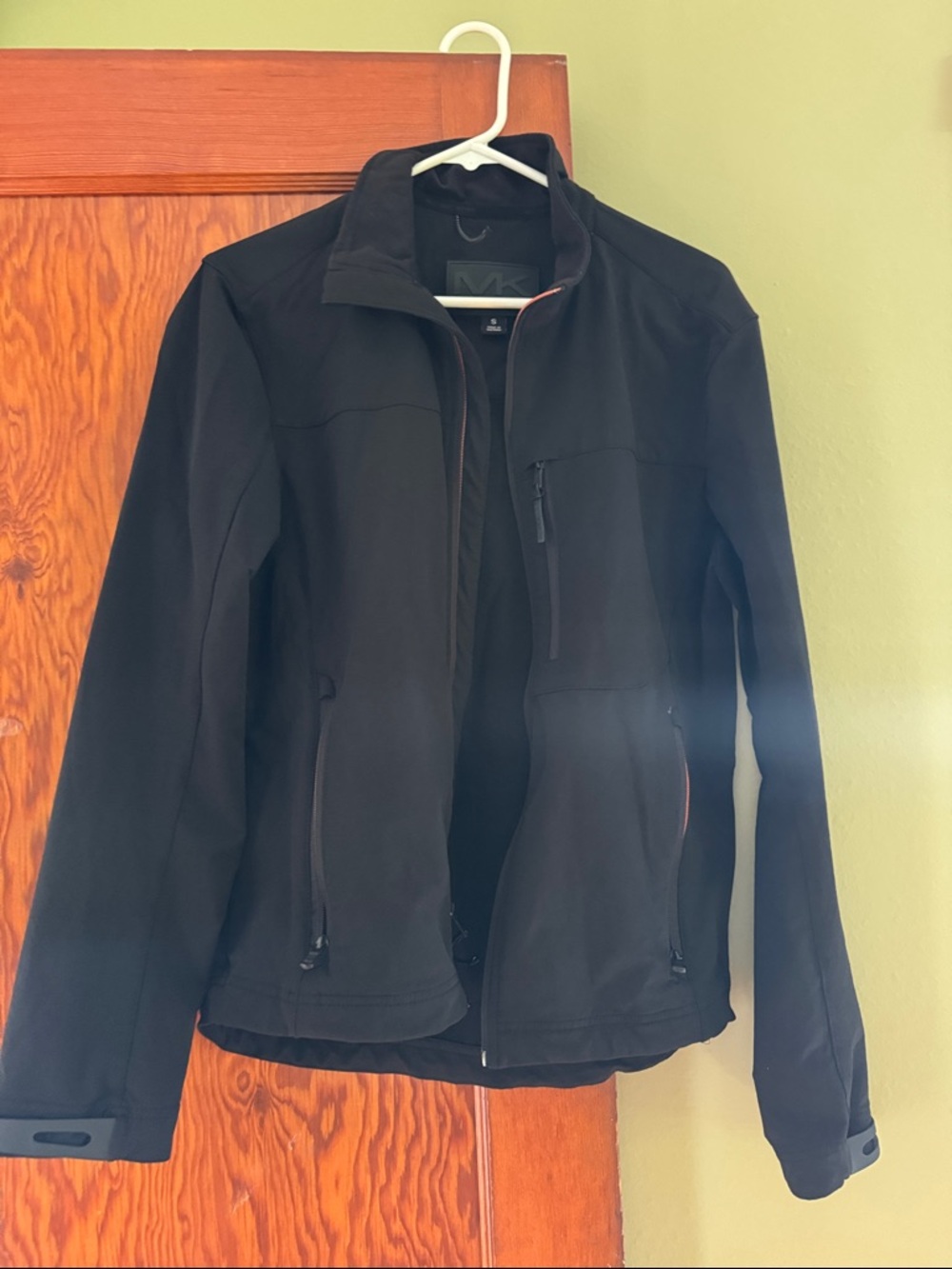 Michael Kors Black Logo Zip up Jacket